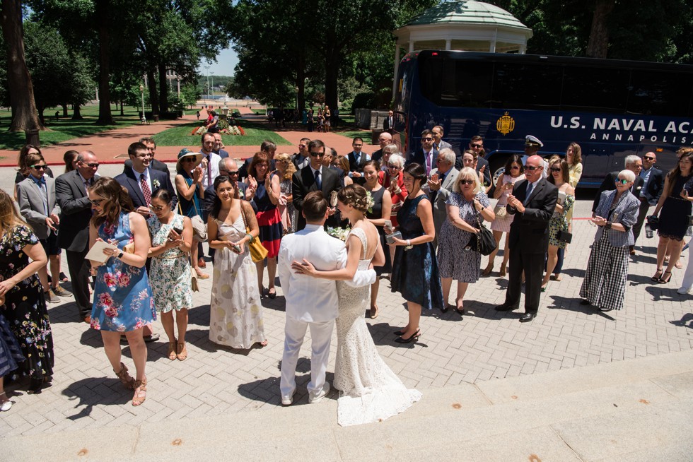 USNA Main Chapel Wedding Ceremony Sword arch