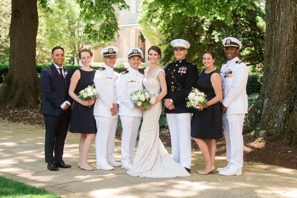 US Naval Academy Wedding party