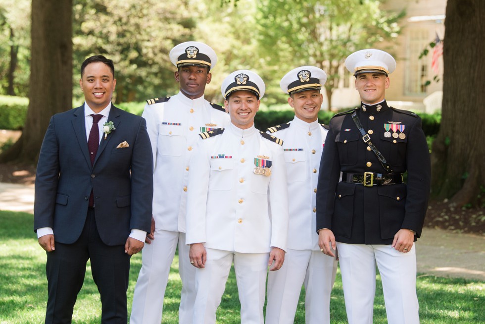 US Naval Academy Wedding party