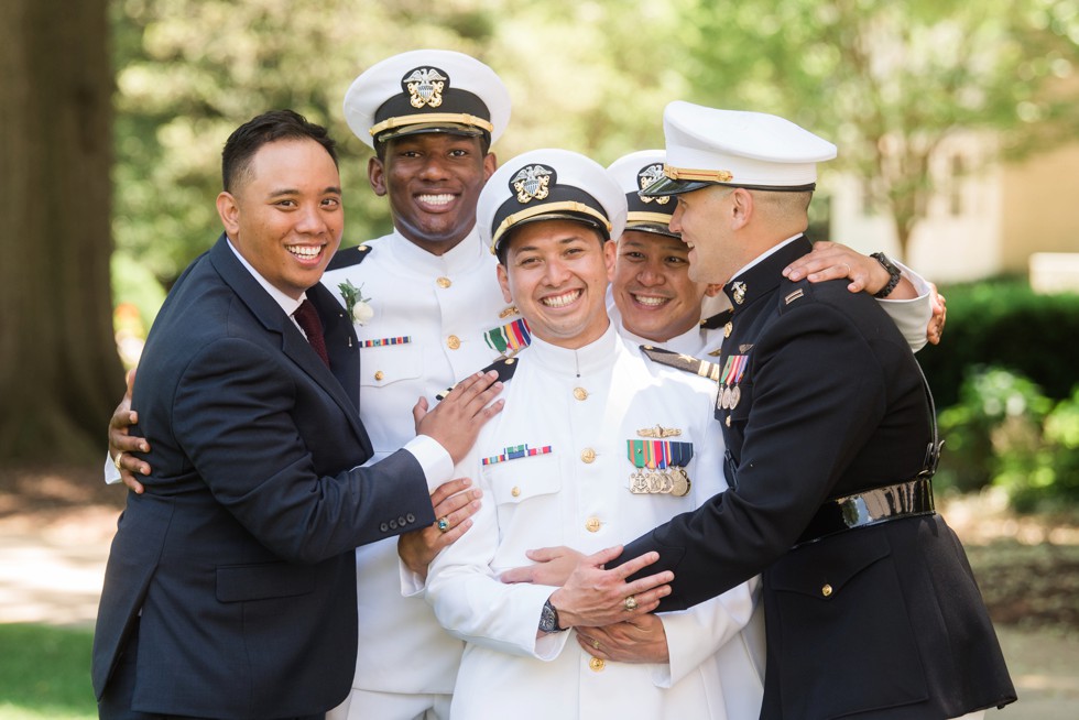 US Naval Academy Wedding party