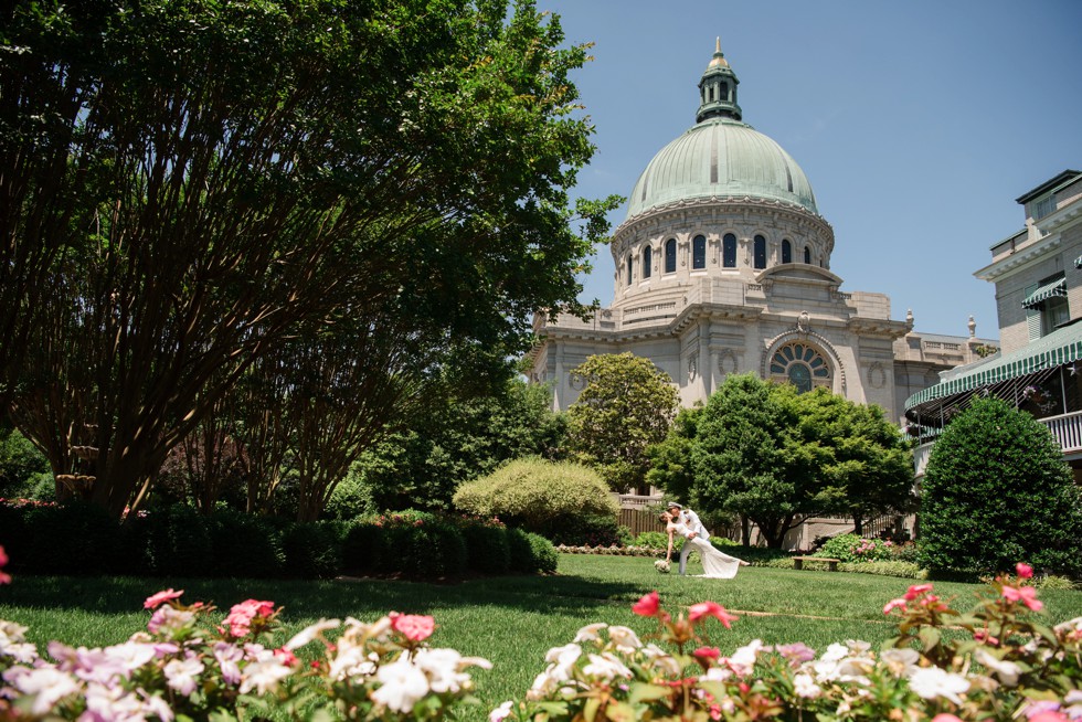 Buchanan Garden Naval Academy Wedding