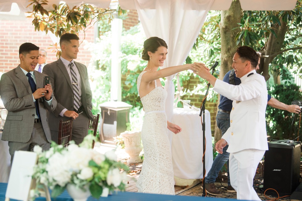 Historic Ogle Hall Outdoor Wedding Reception