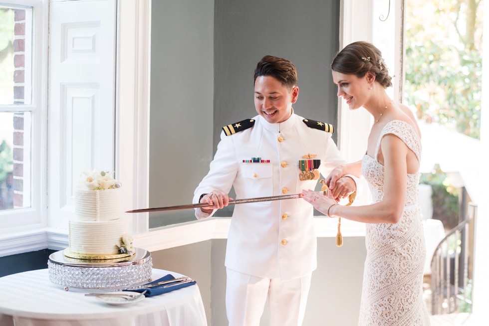 Historic Ogle Hall cake cutting