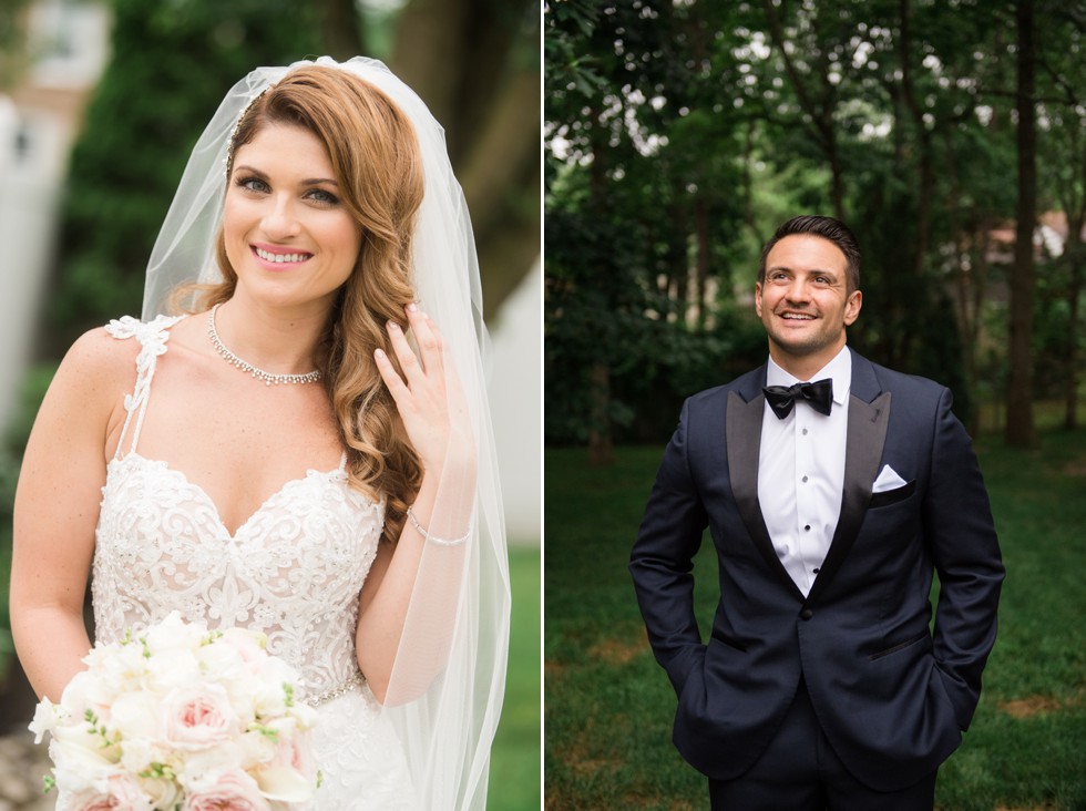 Newtown Square wedding bride groom portraits