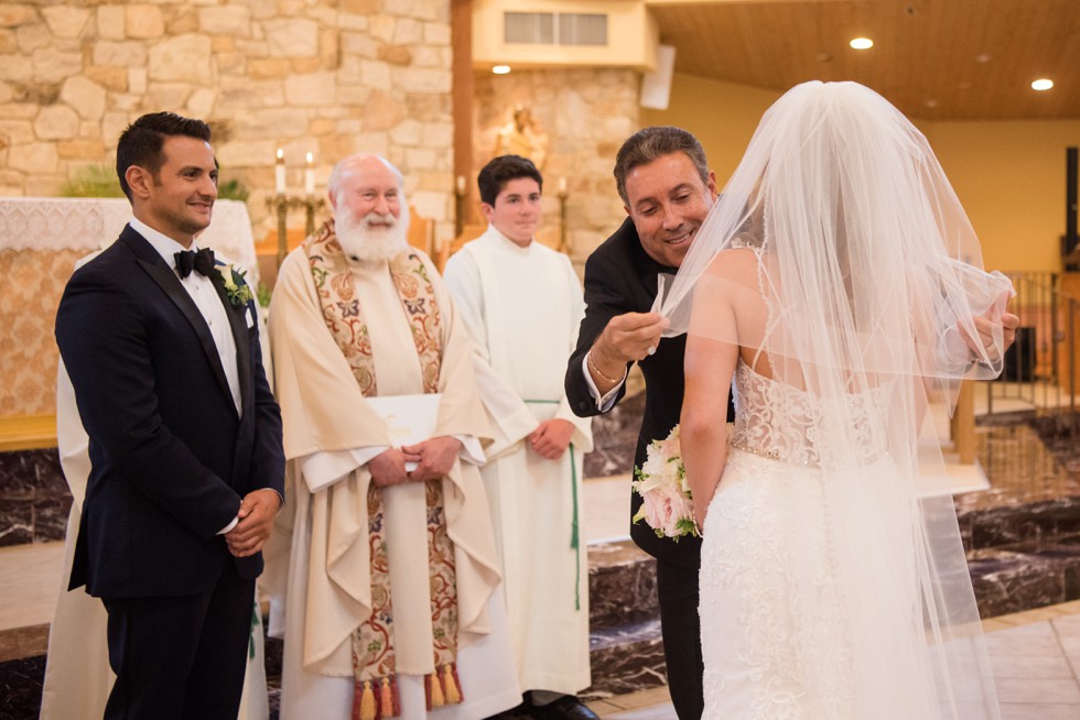 Indoor wedding ceremony Our Lady of Hope Blackwood NJ