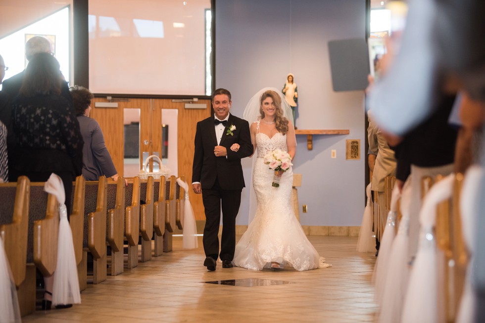 Indoor wedding ceremony Our Lady of Hope Blackwood NJ