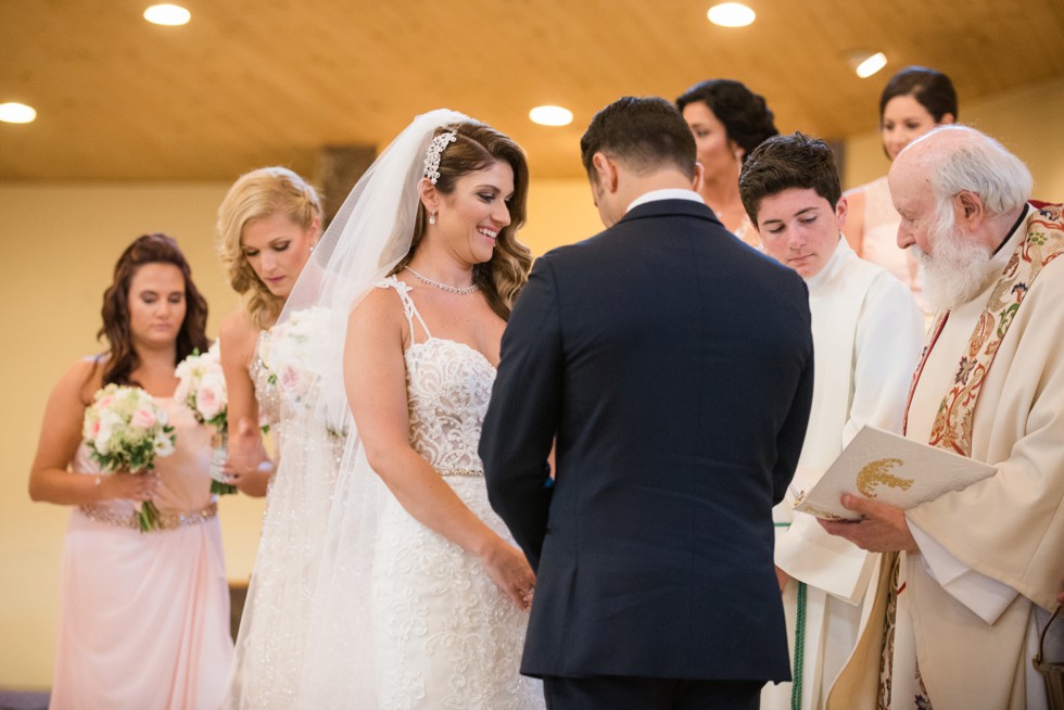 Indoor wedding ceremony Our Lady of Hope Blackwood NJ