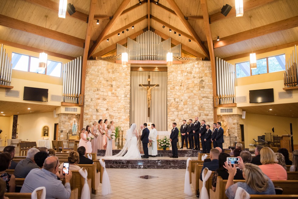 Indoor wedding ceremony Our Lady of Hope Blackwood NJ