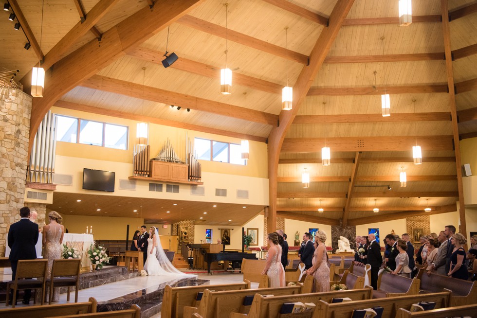 Indoor wedding ceremony Our Lady of Hope Blackwood NJ