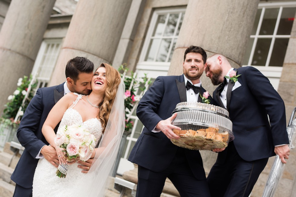 Ballroom at Ellis Preserve Newtown Square funny Wedding