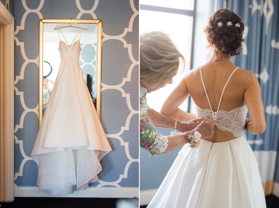 Hotel Monaco Philadelphia wedding bride getting ready