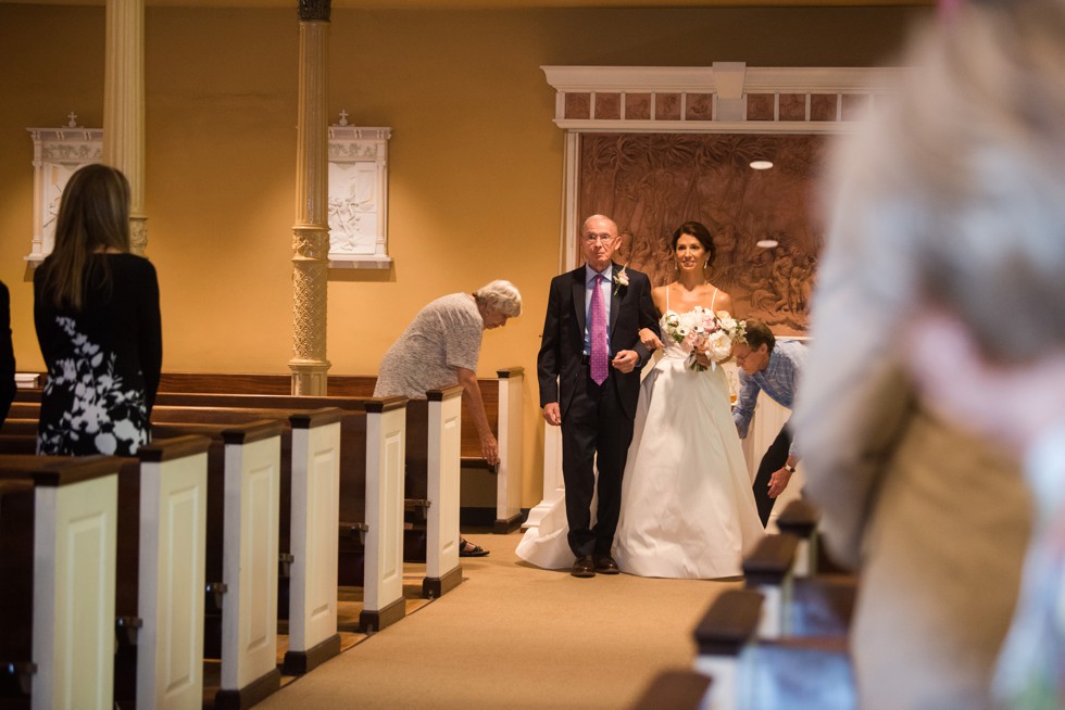 Old St. Josephs Church Philadelphia wedding ceremony