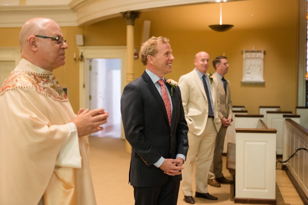 Old St. Josephs Church Philadelphia wedding ceremony