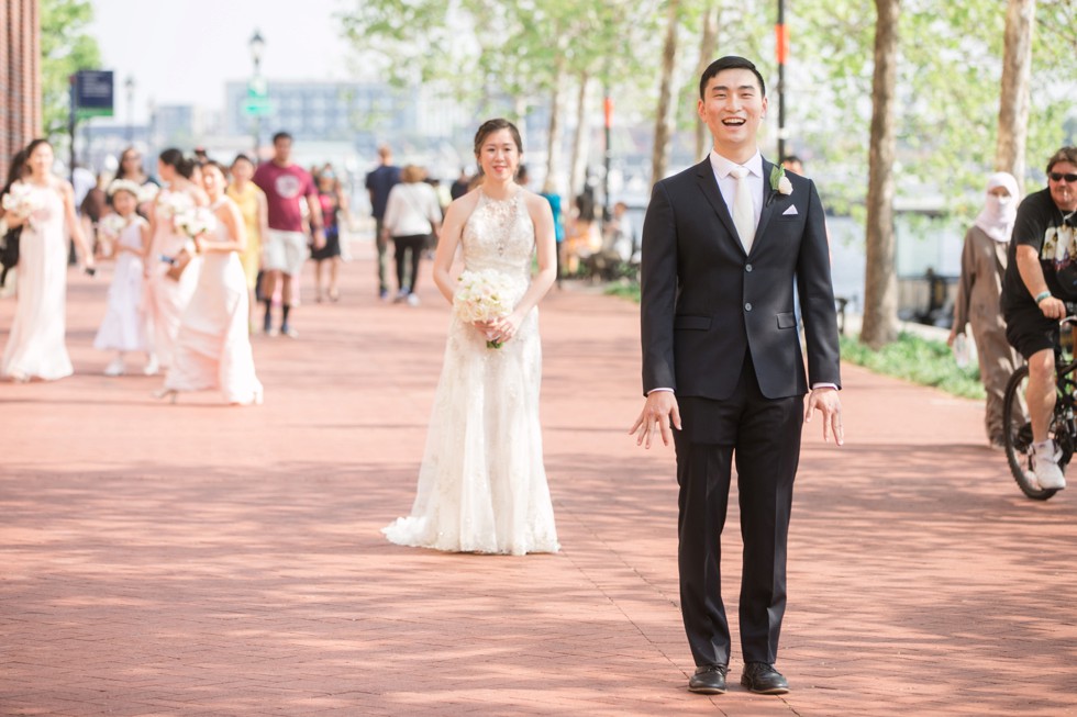 Four Seasons Baltimore first look wedding photos