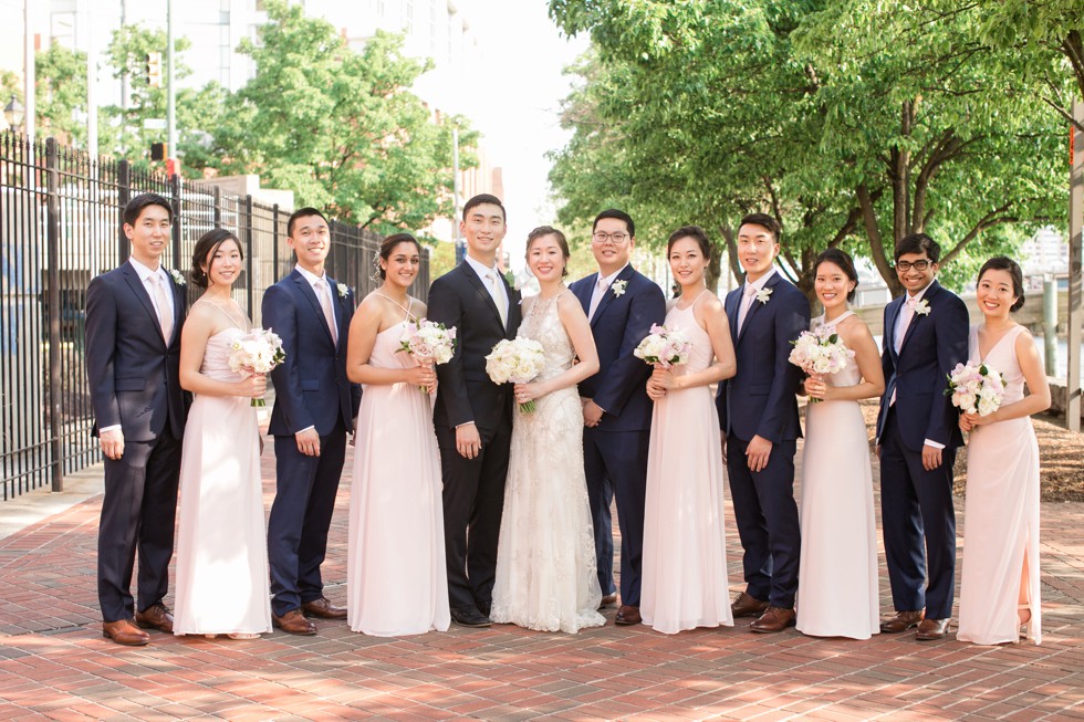 Sagamore pendry Baltimore wedding party photos