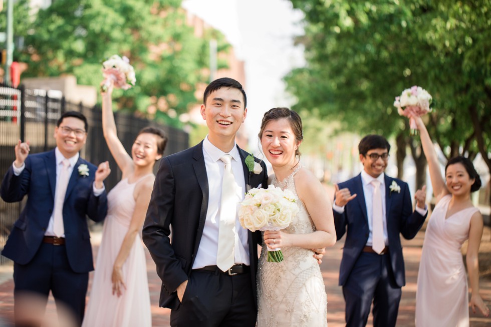 Sagamore pendry Baltimore wedding party photos