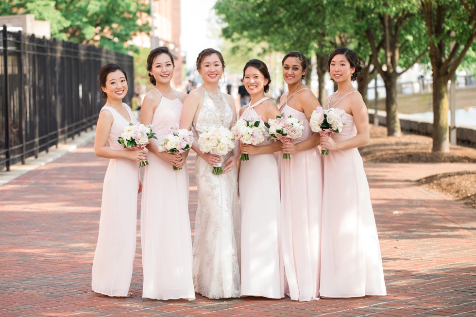 Blue Vanda Floral Design Sagamore pendry Baltimore wedding party photos