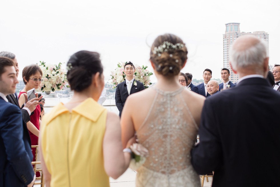 Legg Mason outdoor wedding ceremony