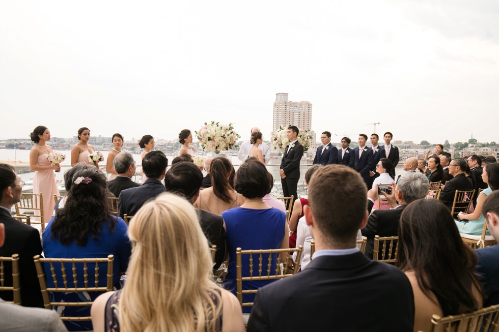 Baltimore harbor wedding ceremony