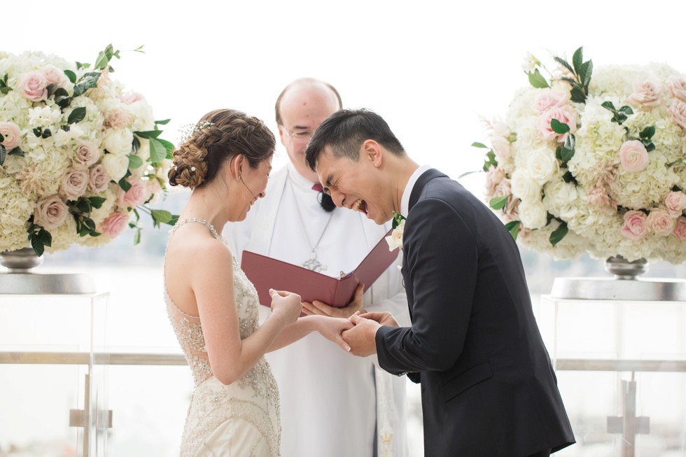 Legg Mason outdoor harbor wedding ceremony