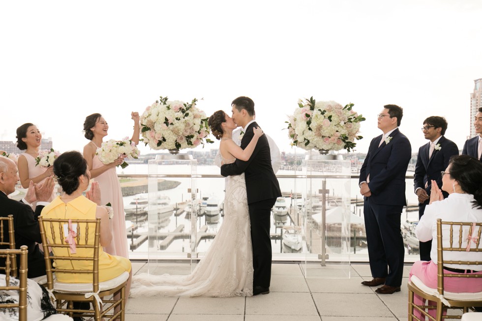 Baltimore harbor wedding ceremony