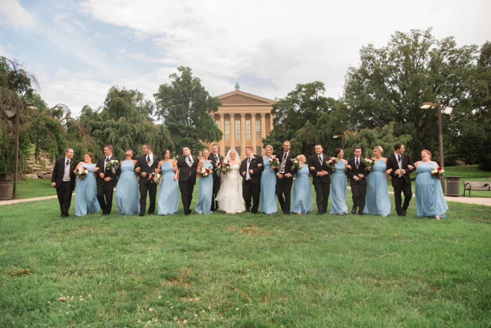 Philadelphia Museum of Art wedding party