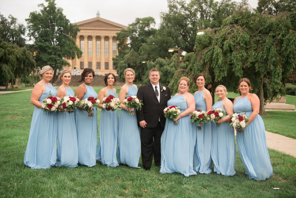 Philadelphia Museum of Art wedding party