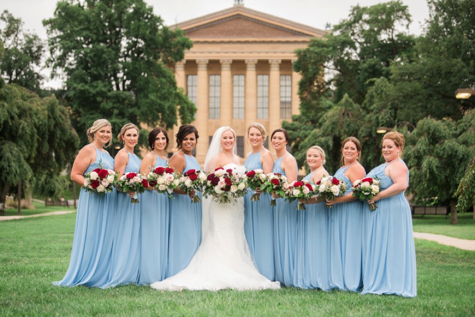 Philadelphia Museum of Art wedding party