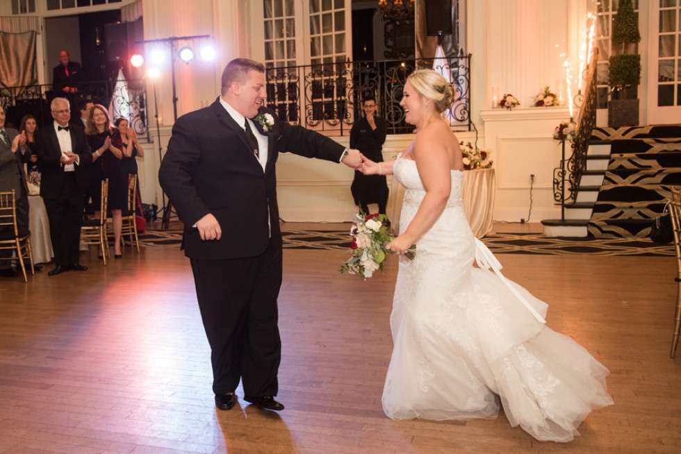 Cescaphe Ballroom Wedding Reception first dance