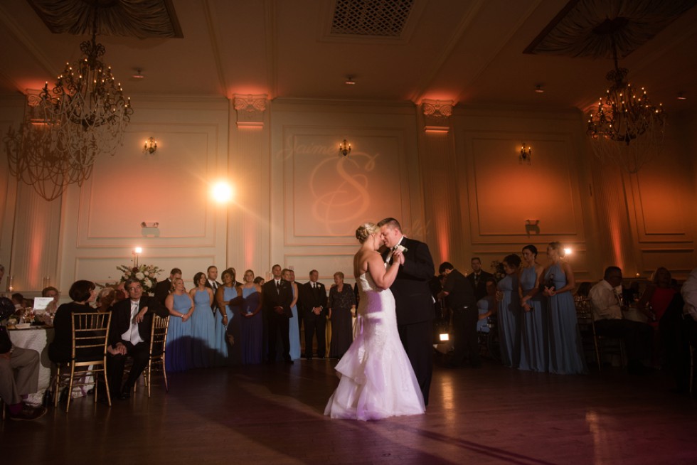 Cescaphe Ballroom Wedding Reception first dance