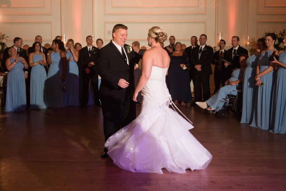 Cescaphe Ballroom Wedding Reception first dance