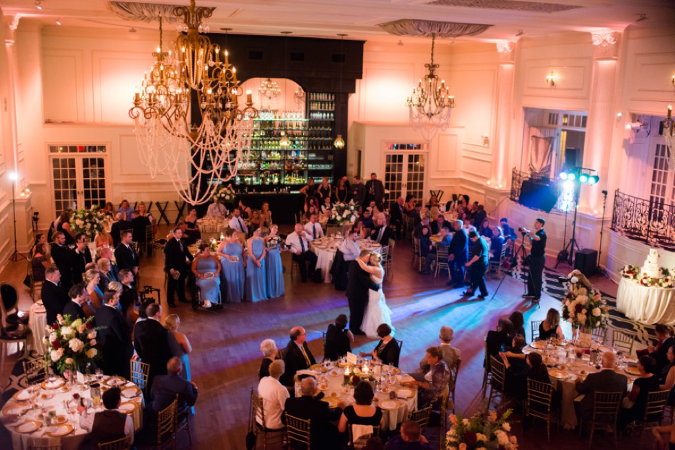 Cescaphe Ballroom Wedding Reception first dance