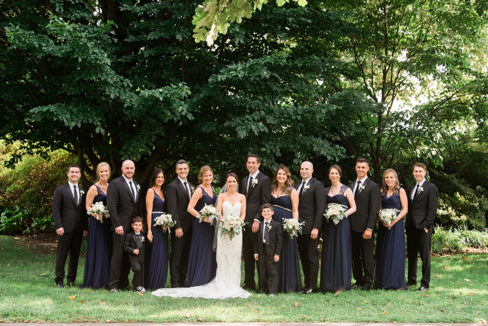 Azalea Garden wedding party photos