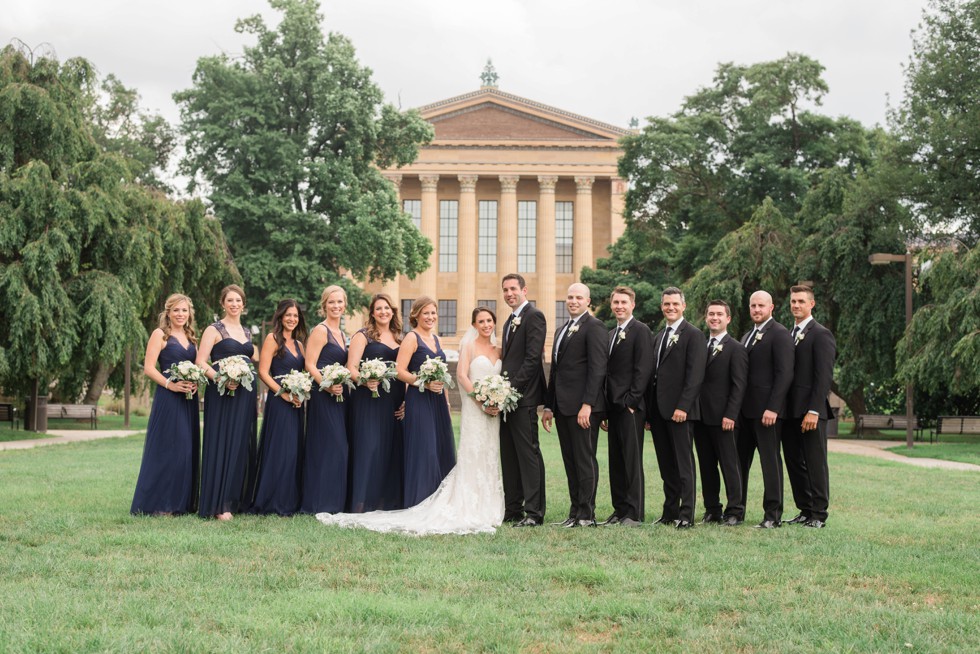 Philadelphia Museum of Art wedding party photos