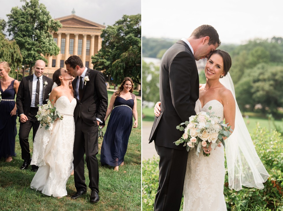 Philadelphia Museum of Art wedding party photos