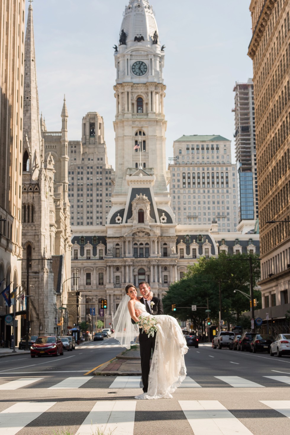 PAFA Broad Street wedding photo