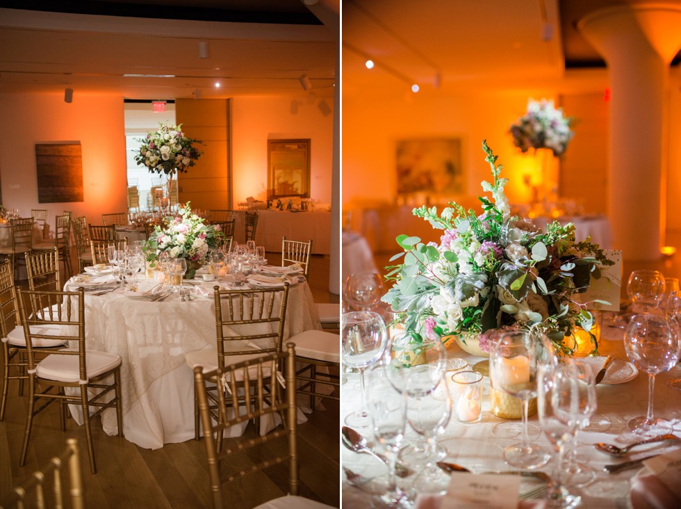 Table Art PAFA Hamilton indoor wedding Reception