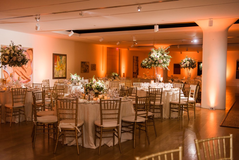 Table Art PAFA Hamilton indoor wedding Reception