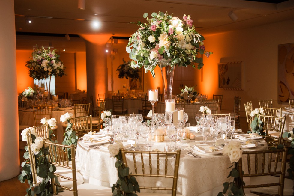 Table Art PAFA Hamilton indoor wedding Reception