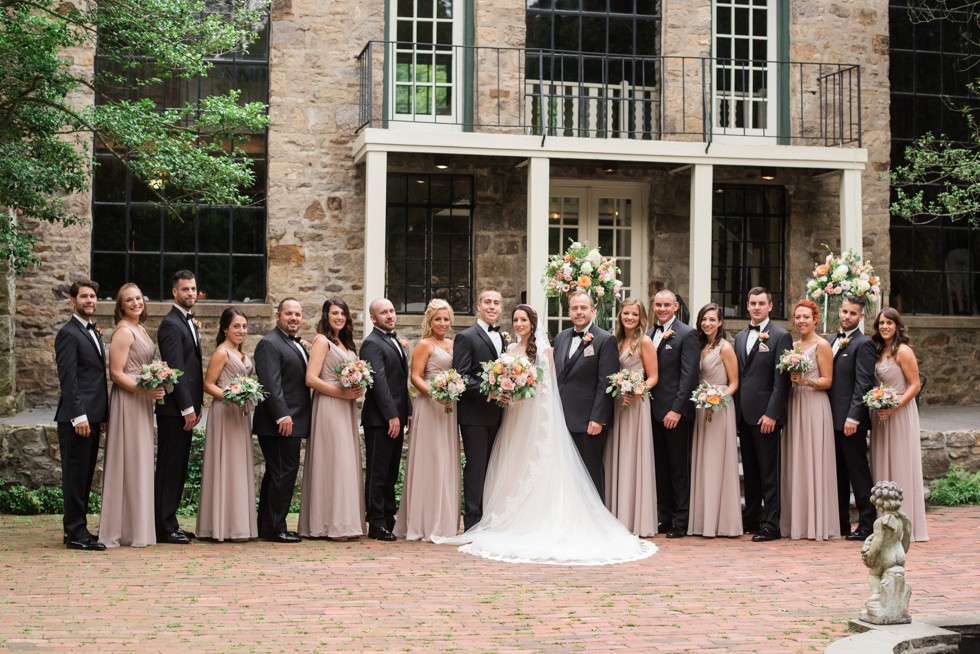 Holly Hedge estate New Hope PA wedding party