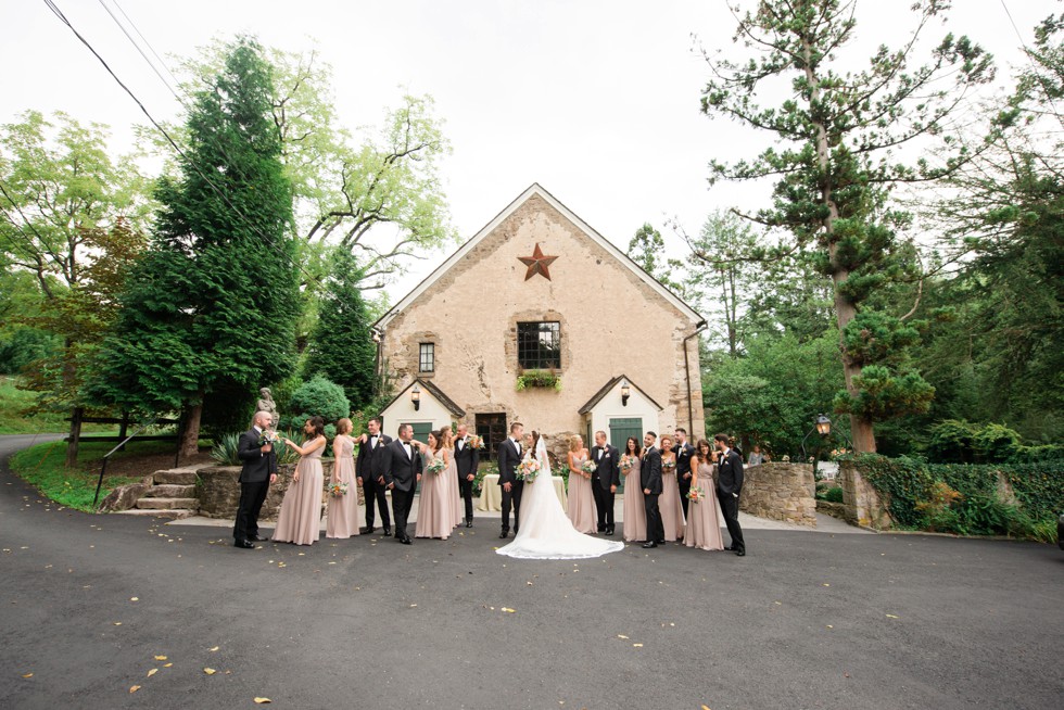 Holly Hedge estate New Hope PA wedding party