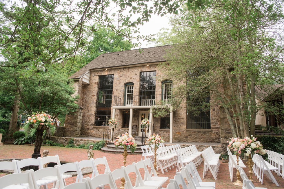 Holly Hedge estate rainy wedding