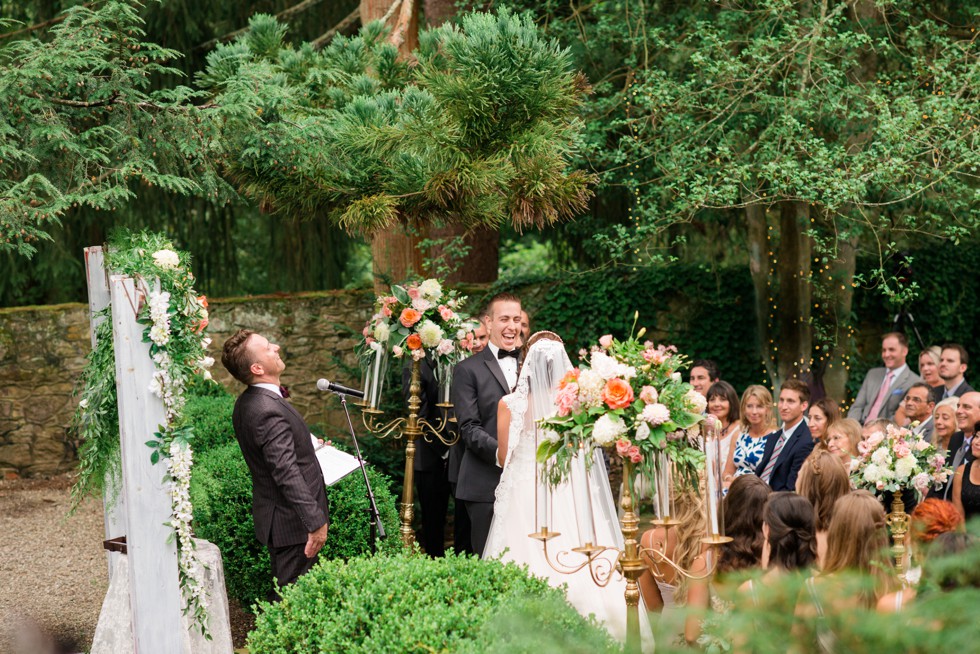 Holly Hedge estate outdoor wedding ceremony