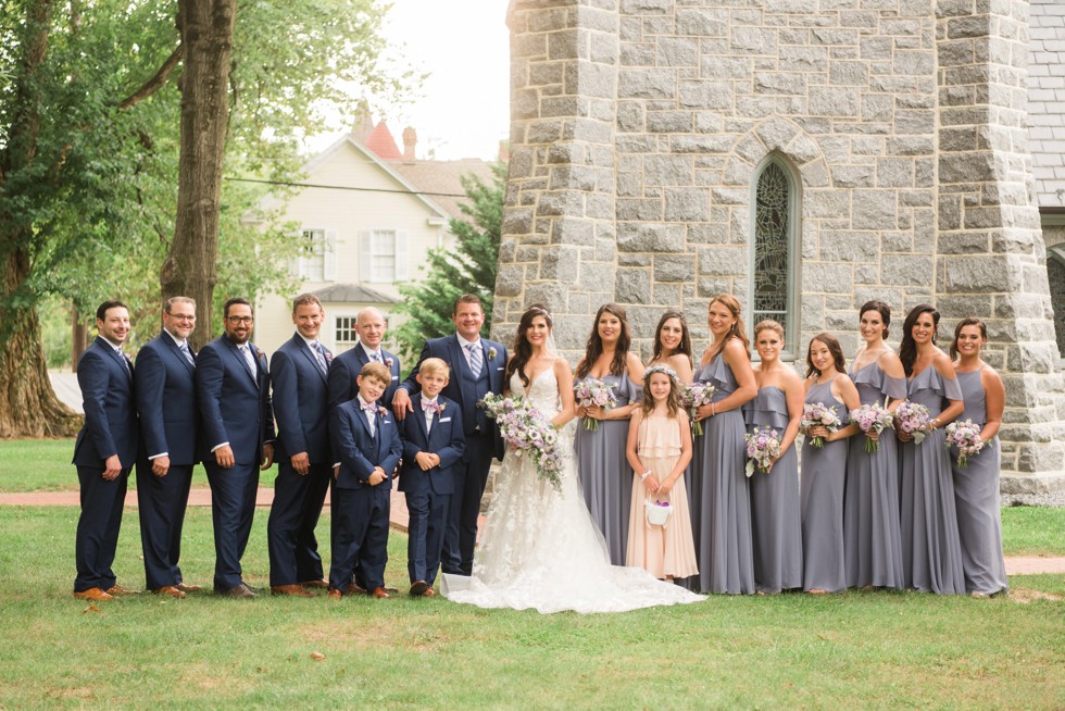 Eastern Shore Maryland wedding party photo