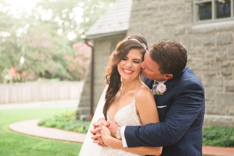 Trinity Cathedral wedding couple photo