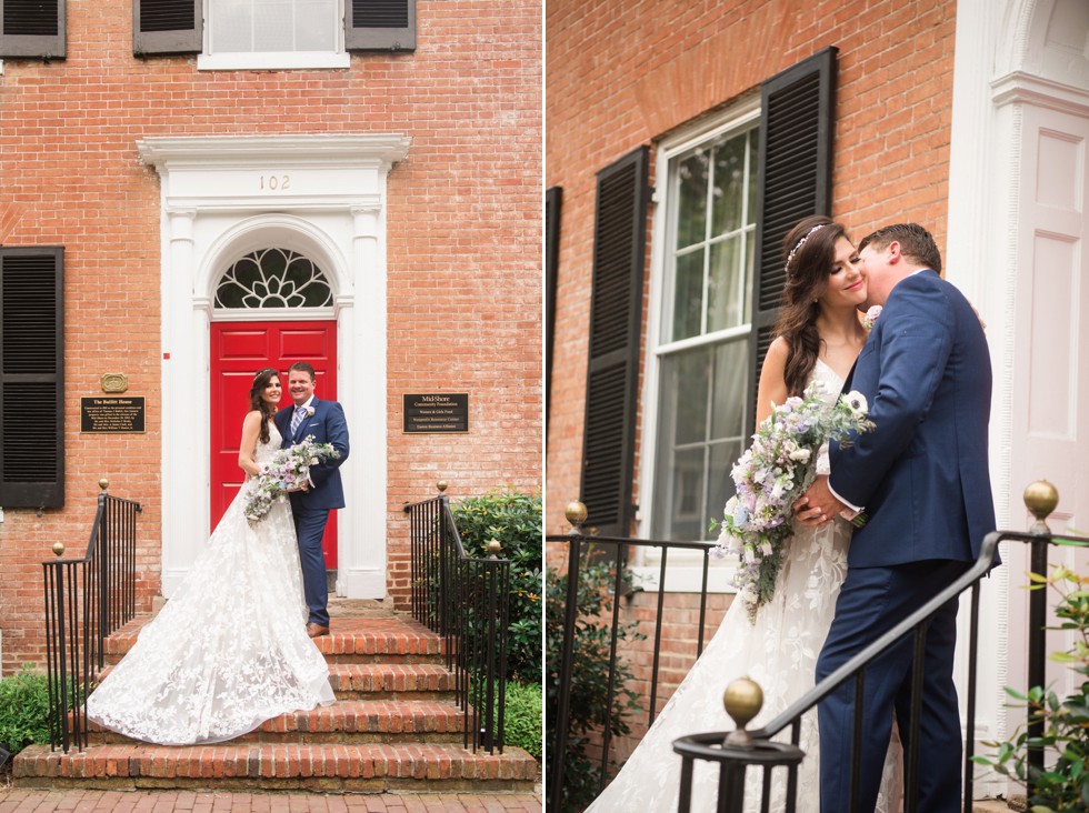 Bullitt House Easton wedding couple photo