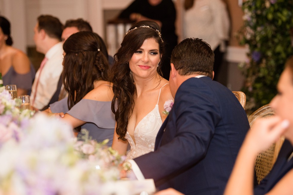 wedding toasts in Gold Ballroom Tidewater Inn