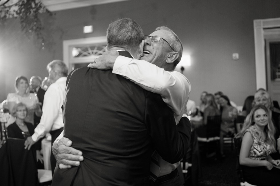 wedding toasts in Gold Ballroom Tidewater Inn