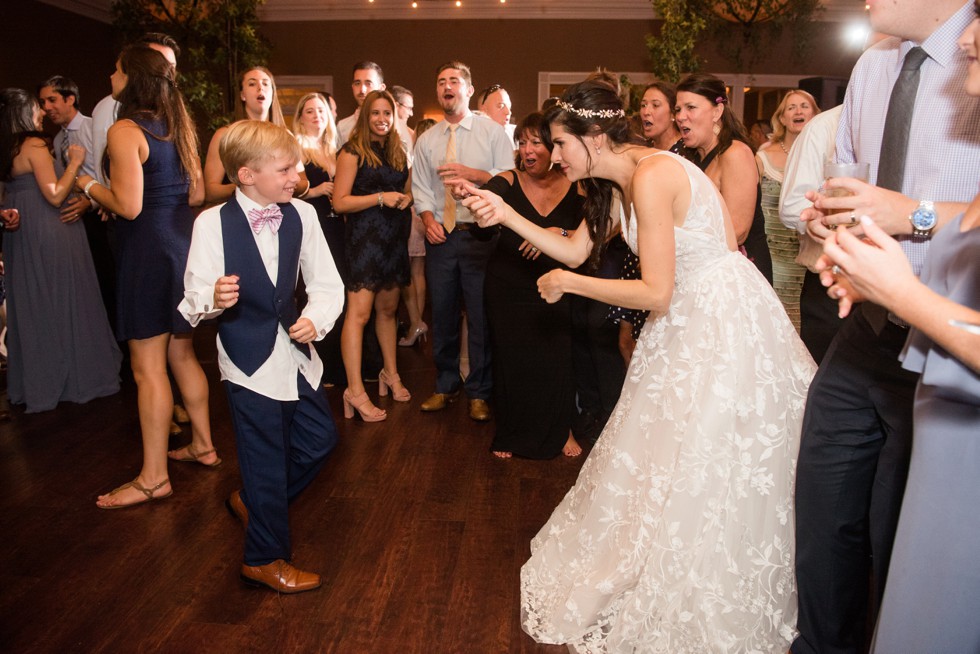 Gold Ballroom Tidewater Inn wedding reception