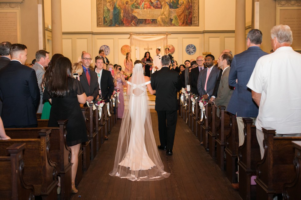 First Unitarian Church of Baltimore wedding ceremony